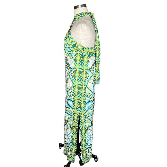 FARM RIO Tropical Tapestry Halter Neck Maxi Dress Women's Size Medium NWT - Picture 3 of 12
